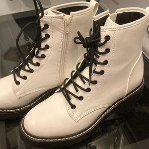 Madden Girl White Boots